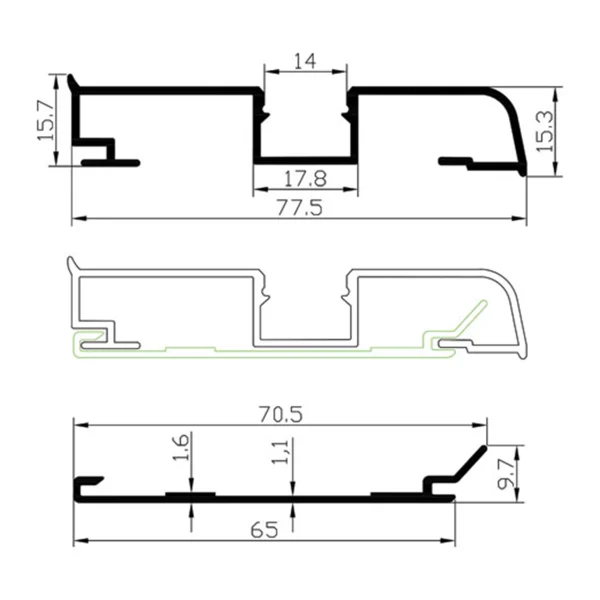 پروفیل کد 33 لاین نوری